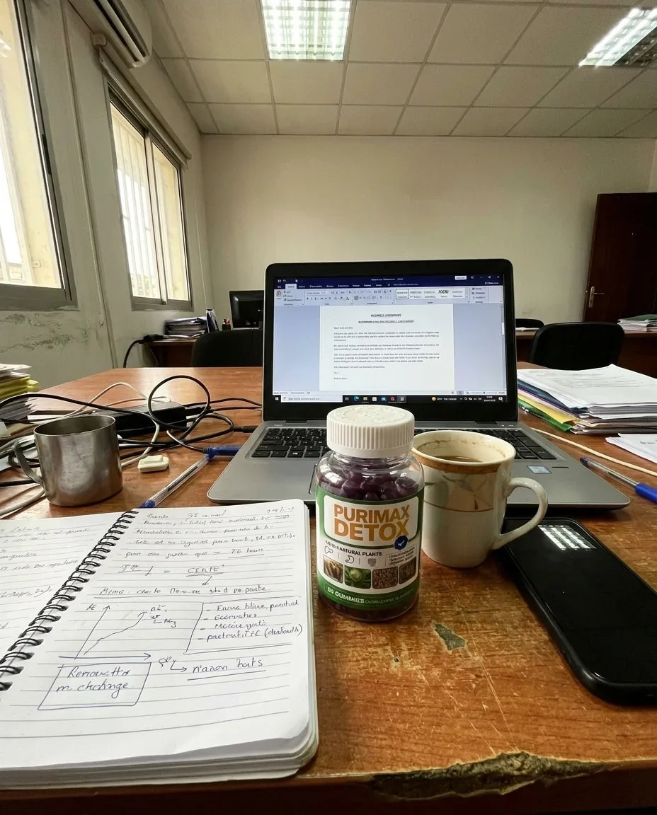 Purimax Detox sur un bureau